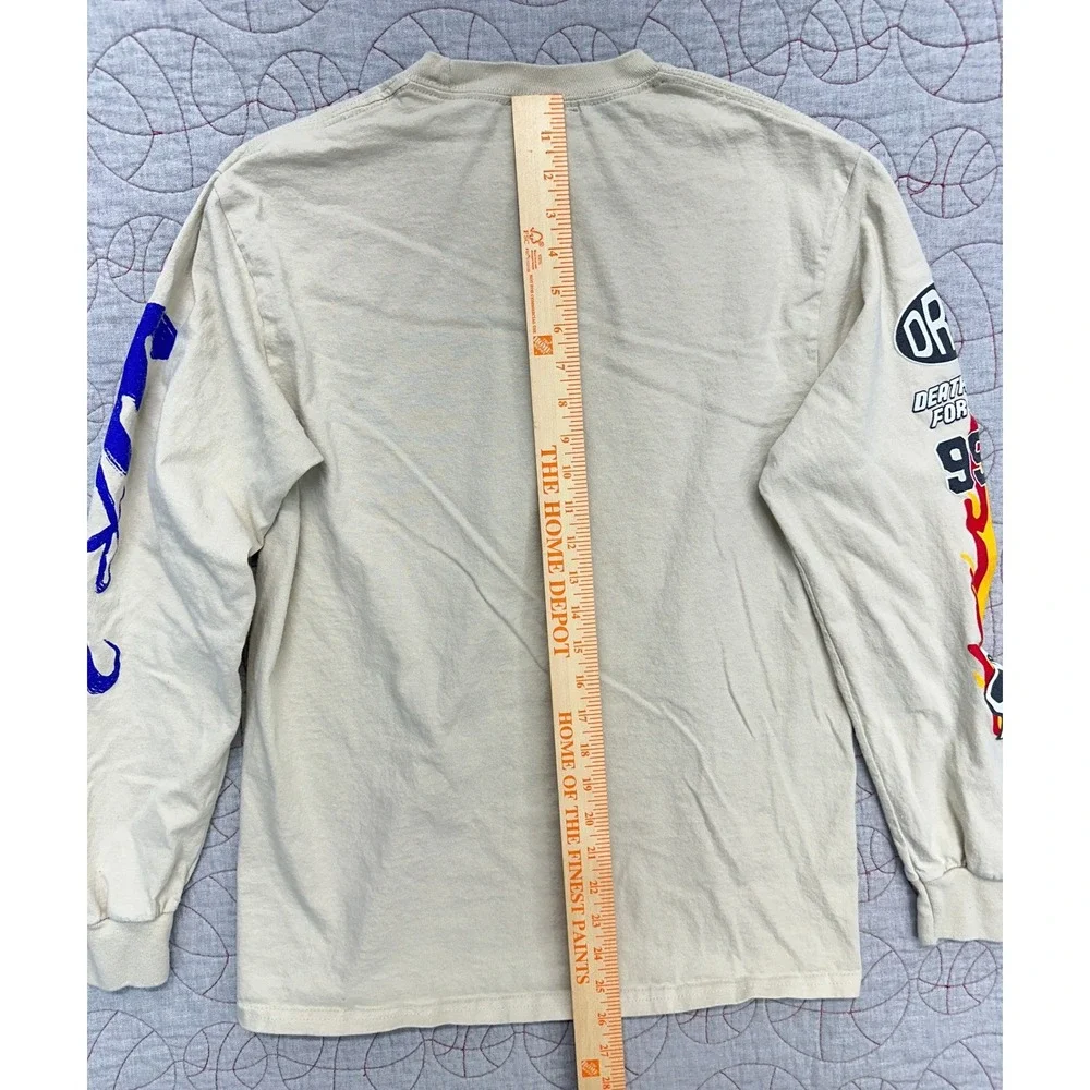 999 Club Long Sleeve Shirt Tan Juice WRLD Death Race for Love / Mens Medium